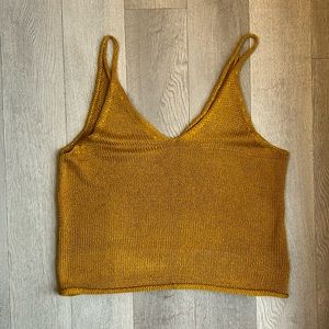 Mustard Sweater Tank Top